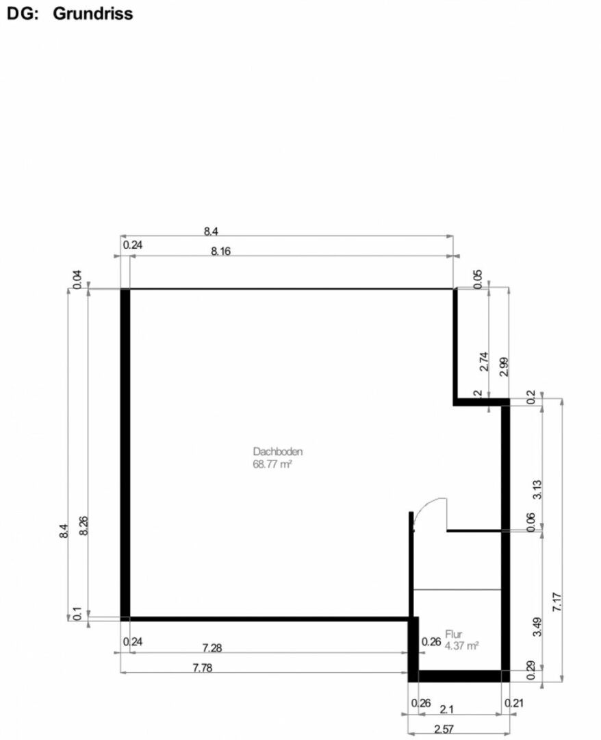 Grundriss-Dachboden